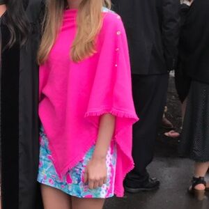 Lilly Pulitzer Pink Poncho